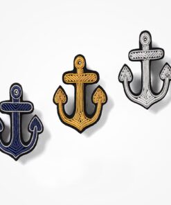 Anchor Embroidered Blazer Bullion Patch