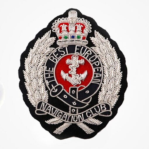 Navigation Club Bullion wire Embroidered Patches - Bullion blazer embroidered patches 10