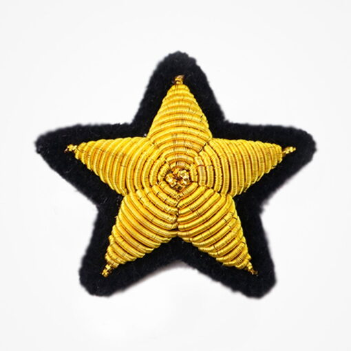 STAR Bullion Embroidered Felt Blazer Badge - Bullion blazer embroidered patches 22