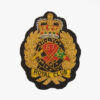 a patch with a crown Royal Club Embroidered Bullion Wire Blazer crests pocket patch (2)