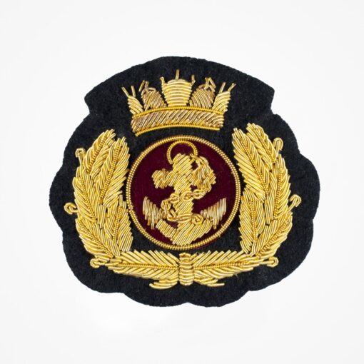 Gold Olive Branch Anchor Crown with leaf Crest - anchor 10 1