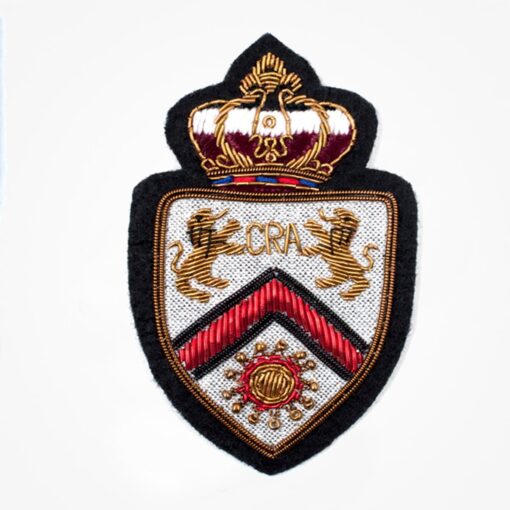 OLW - 115 embroidered bullion wire blazer badge - bullion blazer crest 75