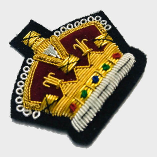Royal Crown Bullion Embroidered Blazer Crest Patch - crown 4